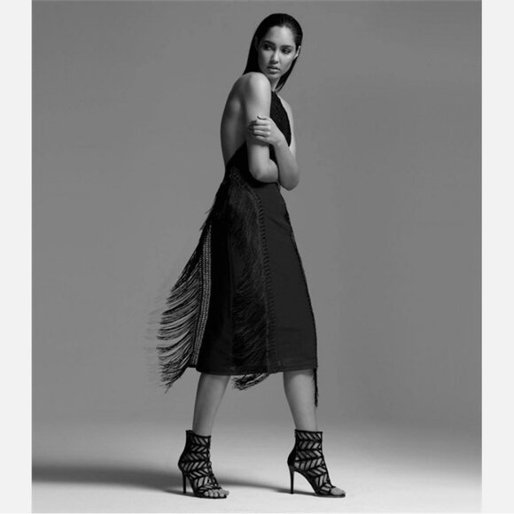 Blessed Are The Meek Primitive Fringe Midi Dress - Picture 5 of 12